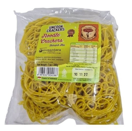 Deliamor Noodle Crackers - Krupuk Mie Uncooked 250g