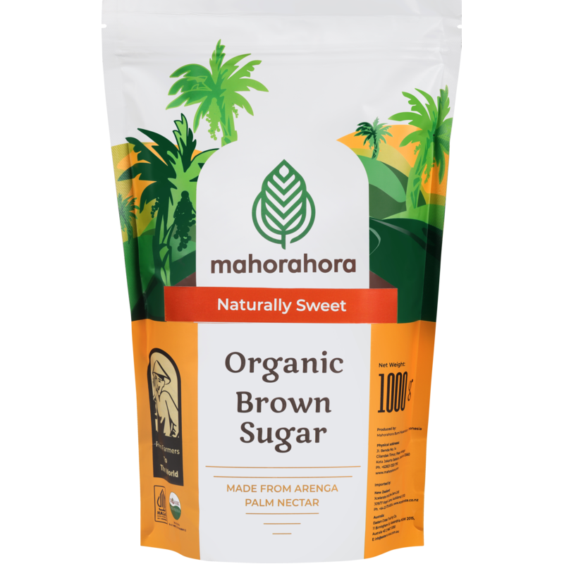 Mahorahora Organic Brown Palm Sugar - 1kg