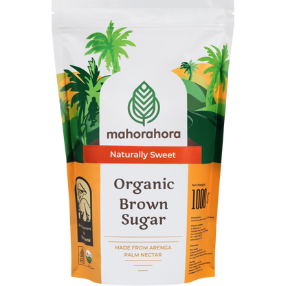 Mahorahora Organic Brown Palm Sugar - 1kg