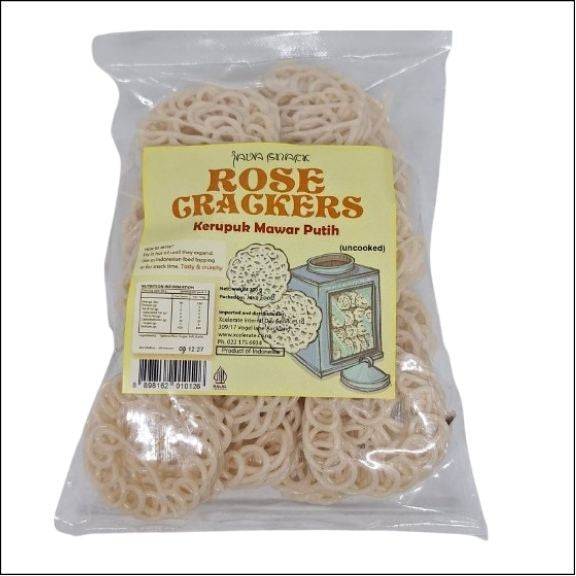 Java - White Rose Crackers (Krupuk Mawar Putih) – Uncooked - 200g
