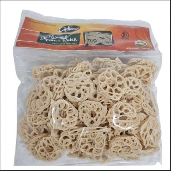 Deliamor - White Rose Crackers (Krupuk Mawar Putih) – Uncooked - 250g