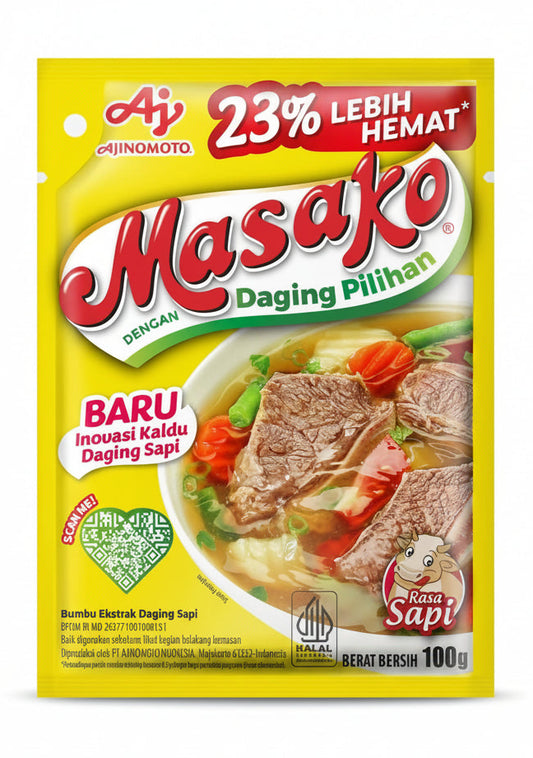 Masako Beef Stock Powder (Masako Sapi) 100g