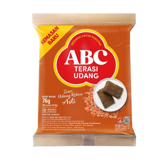 ABC Shrimp Paste - Terasi Udang 20 x 3.8g, 76g