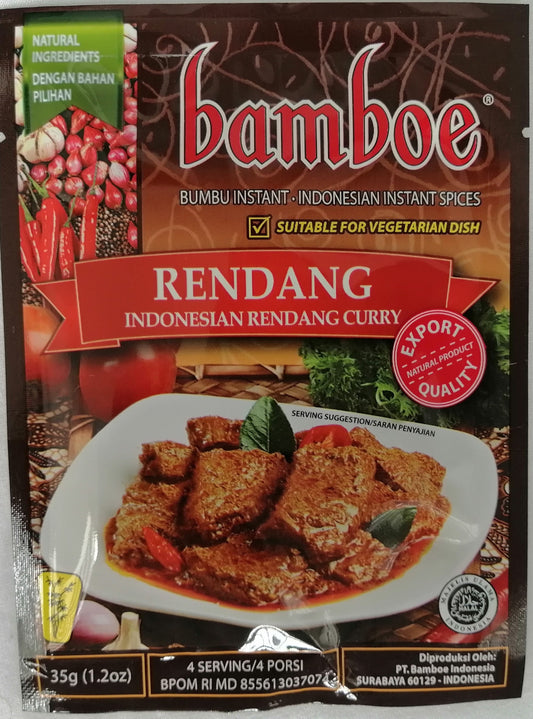 Bamboe Rendang Indonesian instant spices